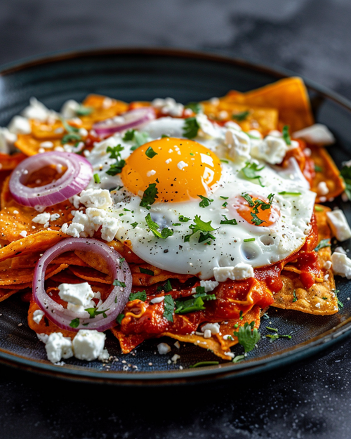 Chilaquiles Rojas (den ultimata brunchen)